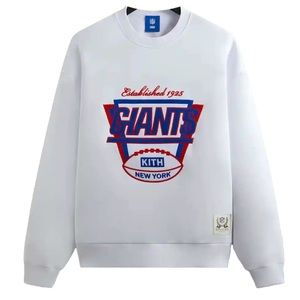 KITH FOR THE NFL: GIANTS 1925 NELSON CREWNECK - WHITE - medium - nwt